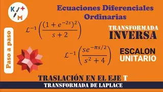 EDO -79. Escalón Unitario. Transformada inversa de Laplace. No  44 y 46. Sección 7.3. Dennis G. Zill