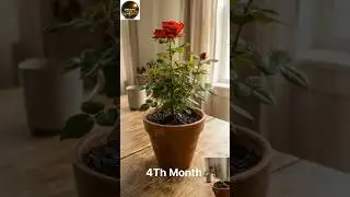 From a Tiny Sprout to a Perfect Rose 🌹 | Satisfying AI Time-Lapse Growth&rdquo;
