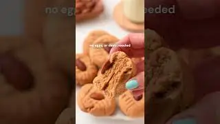 🚫 No Powder! 6g Protein Peanut Butter Cookies 🍪🌿#cleaneating #wholefoods #glutenfreetreats