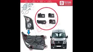 BHL588-2 Right Side Headlight Holder Mount Repair Bracket Tab Set for VW Crafter MK1 2E 2F 2006-2017
