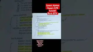 Syarat Pengajuan Rumah KPR Subsidi Bank BTN , Rumah KPR Subsidi @riasipuput3930