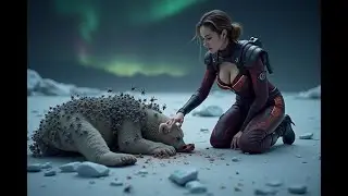 Frozen Future Rescue | Female Warrior Saves Polar Bear Cub from Cyber Hornets