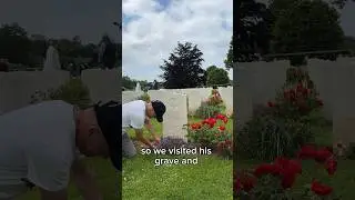 Stuart and Jonathan Randall participated in the commemoration at Ranville War Cemetery