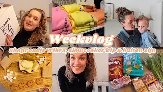 SHOPRONDJE TAKKO, SAMEN KNUTSELEN, LEKKERSTE SLOWCOOKER KIP | Weekvlog | Zeg maar Fem