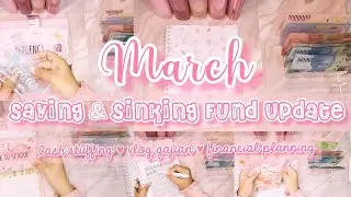 GAJIAN MARET 2023 | CASH STUFFING SAVING & SINKING FUND | SINGLE INCOME FAMILY | UPDATE TABUNGAN💵💵