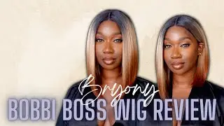 NEW Bobbi Boss | Synthetic Lace Front | Wig Review | MLF902 Bryony | ft Divatress | Tan Dotson