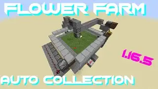 How to Build a Flower Farm in Minecraft(Java 1.16.5)*with collection system*