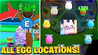 ALL Easter Egg Hunt Locations In Bubble Gum Simulator INFINITY