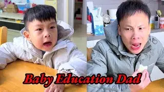 Baby teaches dad not to yell at mom！#funny #babyboy #baby