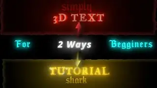 How to Make EASY 3D Text in Node Video 🔥 | Full Tutorial for Beginners | +Presets (in description)