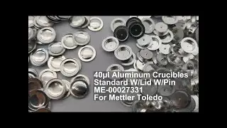 40&mu;l Aluminum Crucibles Standard W/Lid W/Pin ME-00027331 For Mettler Toledo
