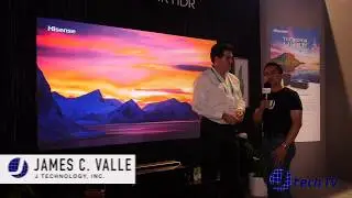 Hisense 100L7T 100 Inch TriChroma RGB Laser Short Throw Projector TV at CES 2019