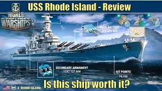 USS Rhode Island Review - Is it worth it? #worldofwarships #rhodeisland