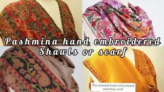 Trendy Pashmina shawl collection | shawl design ideas | scarf collection | pashmina shawl