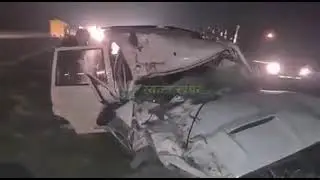 Deep Sidhu Car Accident Video on Spot | RIP Deep Sdihu