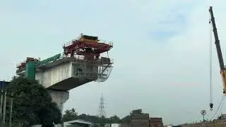 Giant Bullet Train Project Under Construction, Navsari District, NH8, Gujarat State, INDIA