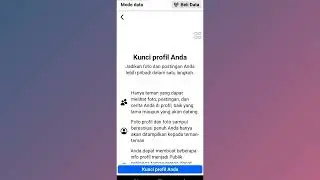 Cara Kunci Profil Akun di FB Lite
