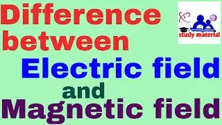 difference between electric and magnetic field in English| Electric field in English| Magnetic field