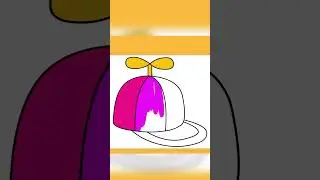 HOW TO DRAW AND COLOR A BASEBALL CAP. КАК РИСОВАТЬ И РАСКРАШИВАТЬ БЕЙСБОЛКА