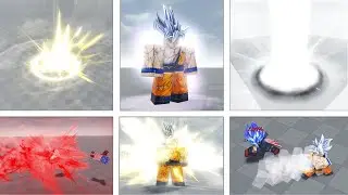 SON GOKU FULL SHOWCASE (SSJ + Ultra Instinct) | Jump Showdown Skill Builder