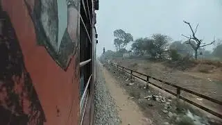 High speed diesel run behind LHF WDP4||14701 Amrapur Aravali express