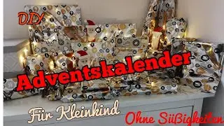 Adventskalender selber machen für Kinder (Kleinkind) ohne Süßigkeiten DIY