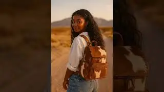 Cowhide Leather Backpack &ndash; Handcrafted Everyday Pack #CowhideBackpack#LeatherBag#HandmadeLeather