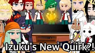 Pro heroes, LOV and inko react to Izuku&rsquo;s New Quirk?! || mha/bnha || Gacha Club/Life || My au ||