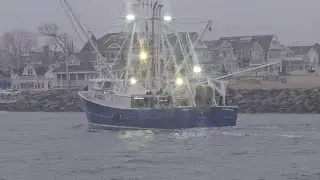 Rainy Day In Beautiful Point Pleasant Beach New Jersey  - Maria Noelle  - Shrimp Boat