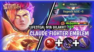 CLAUDE KEMBALII COYY! EMBLEM FIGHTER + NO MANA AUTO WINN ?? TAPI... | MOBILE LEGENDS 