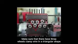 Process 4: Fourth straightening - 3D CNC Wire Bending Machine
