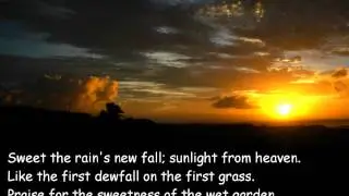 Morning Has Broken {with lyrics} - //Eleanor Farjeon\\ ++Cat Stevens++