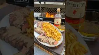 Стейк с перцем и оригинальным виски Pendleton