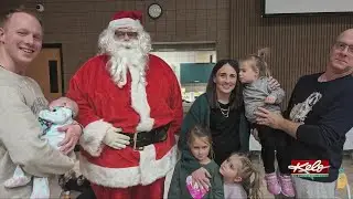 Santa Claus visits families in Sioux Falls this Christmas season