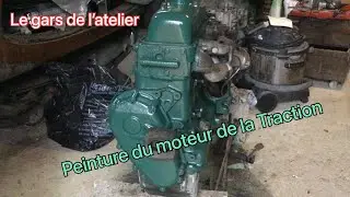 Mise en peinture du moteur de la Traction