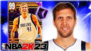 DARK MATTER DIRK NOWITZKI GAMEPLAY!! AN INCREDIBLE OFFENSIVE PF IN NBA 2K23 MyTEAM!!