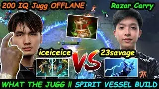 Fnatic 23savage [Razor] Carry vs iceiceice Juggernaut [Offlane] New Meta Build 7.24b Dota 2 Gameplay