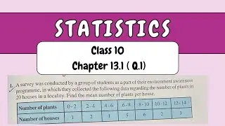 Class 10 Maths Chapter 13 Statistics | Exercise 13.1 Q1 Solution | CBSE/NCERT #statistics #maths