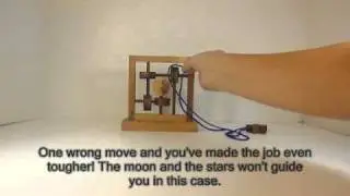 Moon Walker wooden Puzzle Brain Teaser - All about