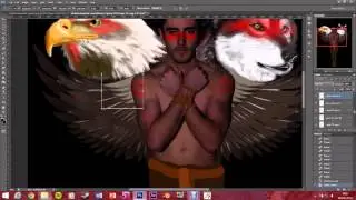 Photoshop Time-lapse Native American Warrior