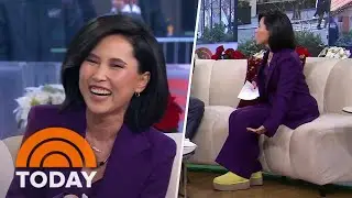 NBC's Vicky Nguyen forgets work shoes, wears slippers on-air!