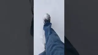 Walking Through Snow Sound Effect & ASMR!  #Shorts