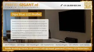 Gips Stuc LED Profiel | Profielgigant.nl | 2023