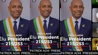 DEBATSUR LA NOMINATION DE PATRICK ACHI POUR PRESIDER L'ASSEMBLEE NATIONALE