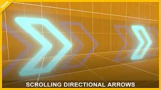 Unity Scrolling Directional Arrows: Neon Racing Guidance Arrows - Trailer
