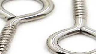Nickel Plated Carbon Steel Eye Screw Hooks Self Tapping Screws 0# 1# 2# 3# 4# 5# 6# 8# 10# 12# 14# H