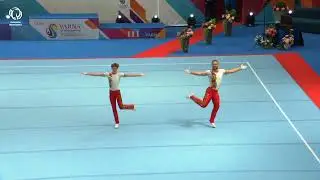 Pavlo Kuiunka & Yehor Vinnyk (UKR) - 2023 ACRO Europeans, Junior Men’s Pairs out of competition