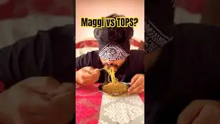 Tops Masala Noodles vs Maggi Magic Masala | Blindfold Taste Test 🍜😲