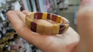 MOOKAITE JASPER Detoxifying Minerals AA Grade Rolex Stretch Bracelets, Reiki Vibrational Healing