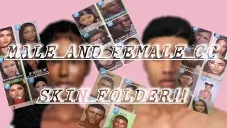 MALE+FEMALE URBAN SKIN & SKIN DETAIL CC FOLDER|THE SIMS 4